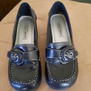 Steve Madden Wedge heel slip on buckle loafers